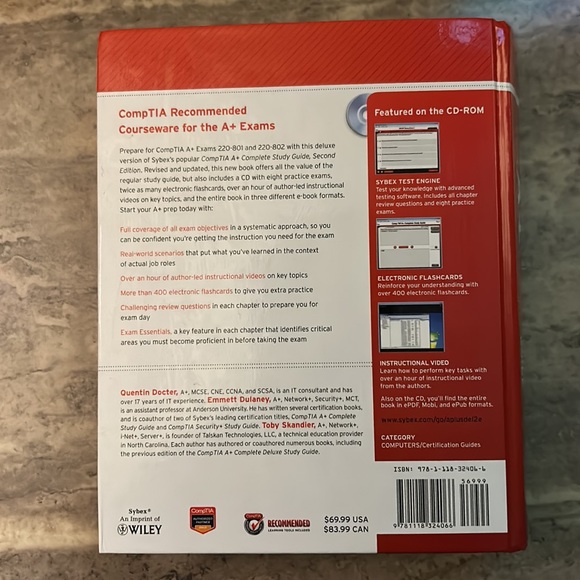 CompTia A+ Complete Deluxe Study Guide: Exam 220-801 & 220-802 - Picture 2 of 3